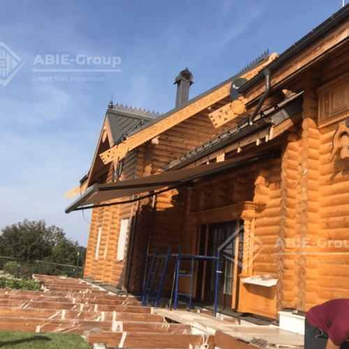 Фотографии выполненных работ компании «ABIE-GROUP» кассетной маркизы Arko. г.Владимир