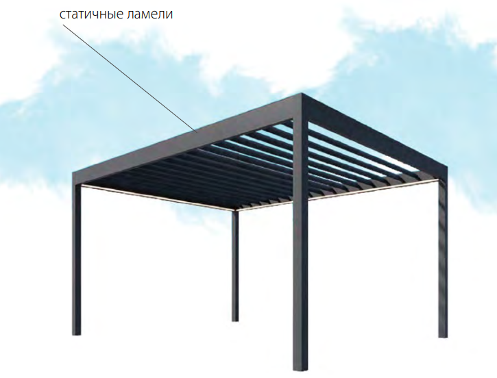 В200 MAF со статичными солнцезащитными ламелями 